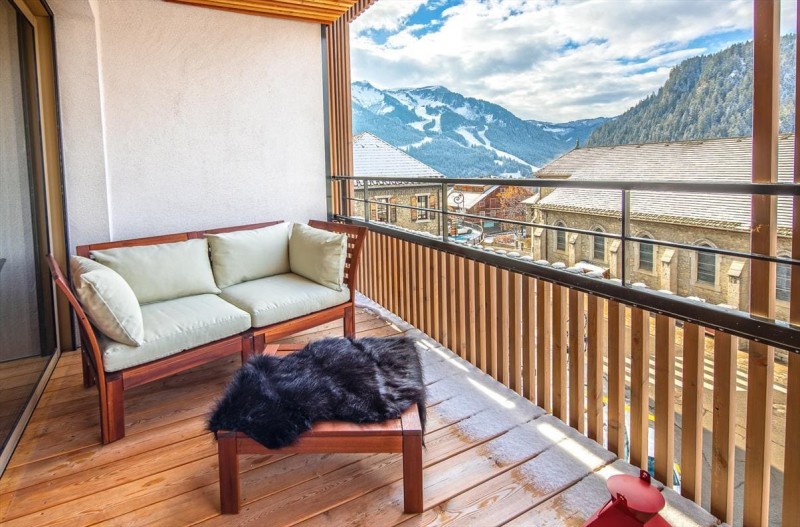 Résidence Lion d'Or, 10 personnes, Châtel, centre du village, balcon, vue montagnes