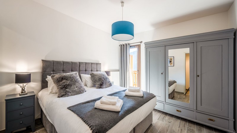 Résidence O Rouge, 8 personnes, Châtel, centre du village, chambre double