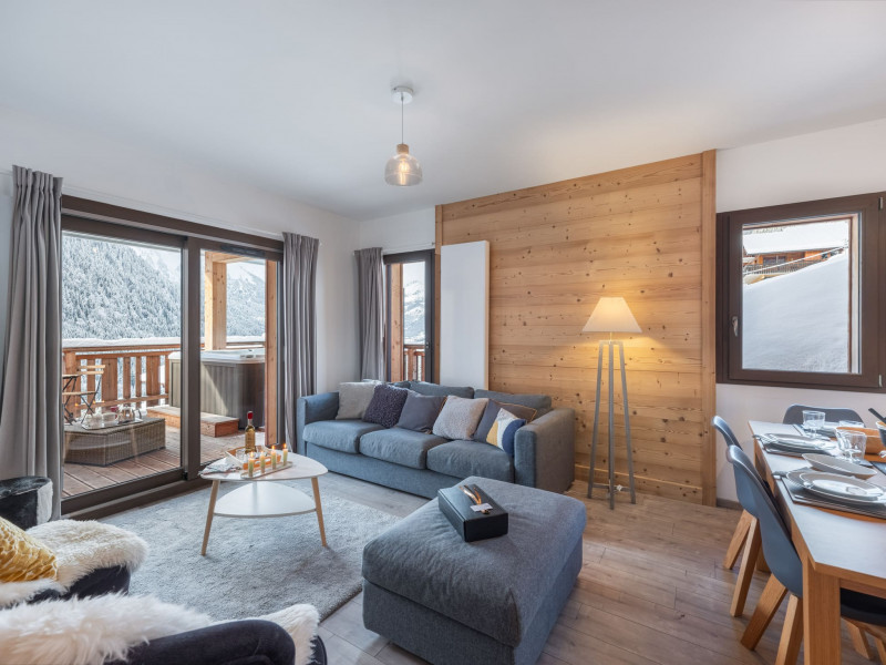 Residence O Rouge, Apartment n°2, Living Room, Châtel, Portes du Soleil