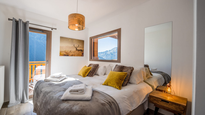 Residence O Rouge, Bedroom double bed, Châtel Raclette 74
