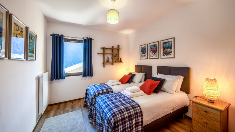 Residence O Rouge, Bedroom double twin, Châtel Family holidays