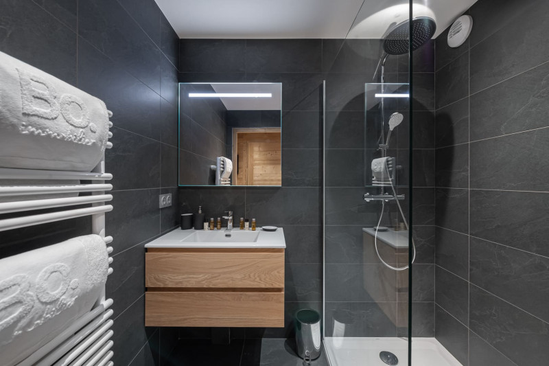P'tite Grange residence Châtel Boude, Shower room, Skiing area 74