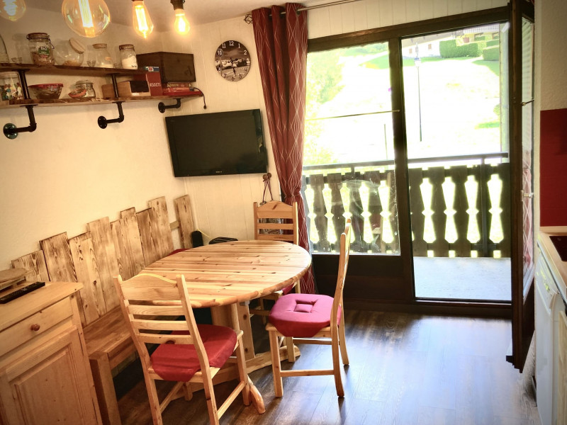 Apartment block Perce Neige, Building D, Apartment 23, Living room, Châtel French Alps