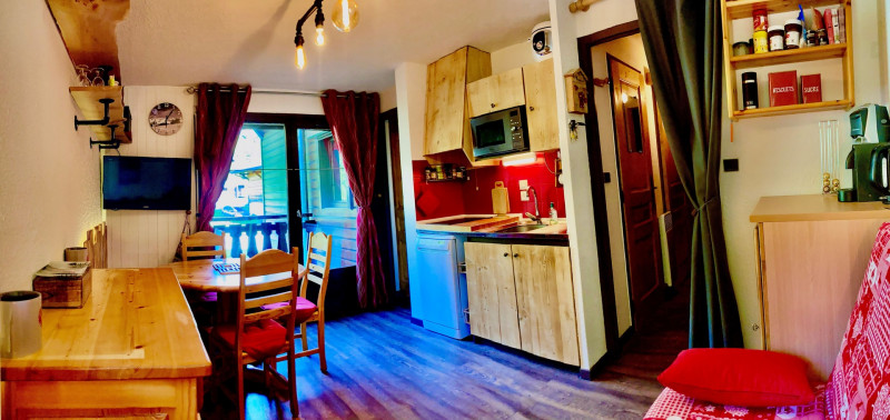 Résidence Perce Neige, Batiment D, Appartement 23, Séjour et Cuisine, Châtel Ski