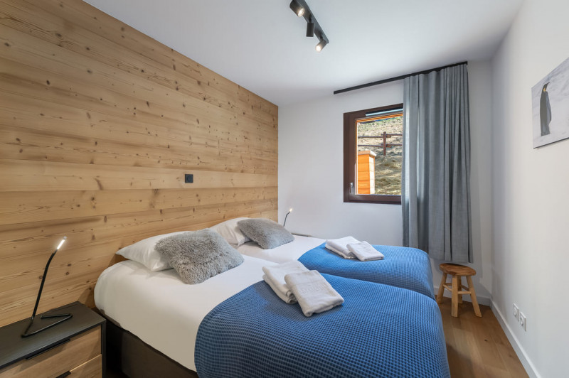 Residence Quintessence, Apartment 201A, Chatel, Bedroom single beds, Accommodation rental
