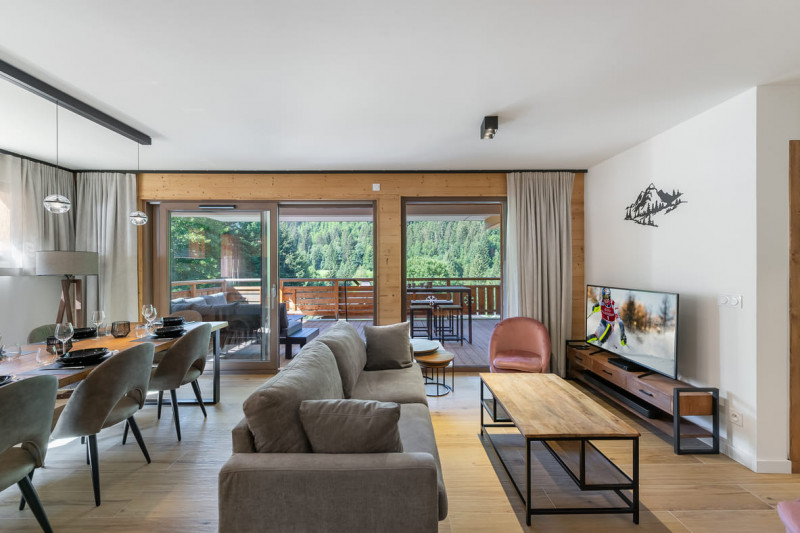 Residence Quintessence, Apartment 201A, Chatel, Living room, Ski resort