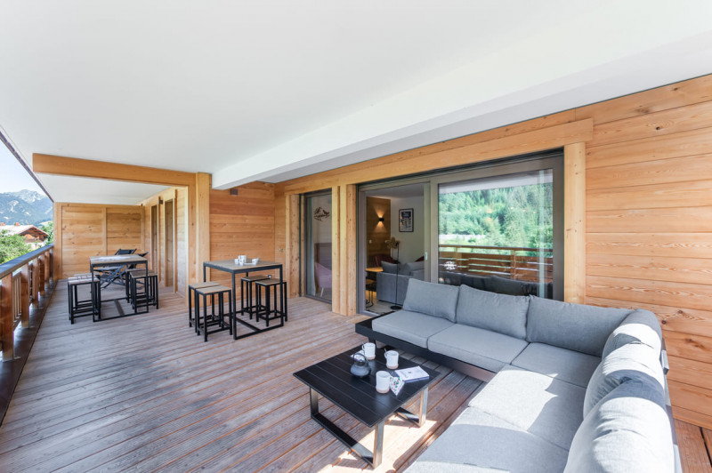 Residence Quintessence, Apartment 201A, Chatel, Patio, Mountain sun