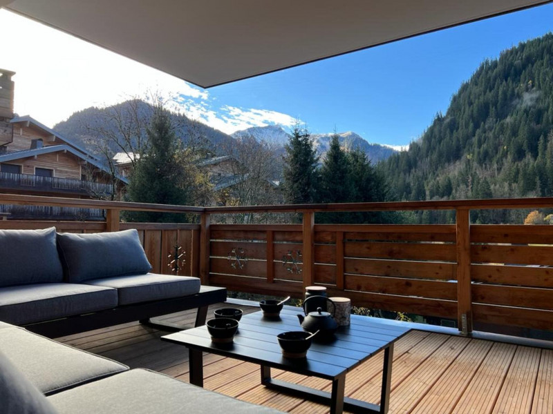Résidence Quintessence Apt 201 A, Balcon détente, Châtel Vacances