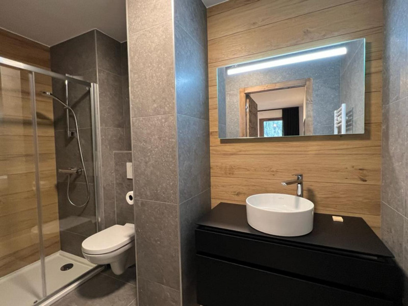 Résidence Quintessence Apt 201 A, Salle de douche avec WC, Châtel
