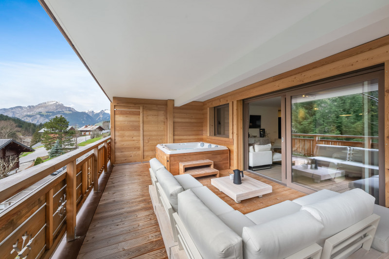 Résidence Quintessence, Apt 202B, Terrasse avec Jacuzzi, Châtel Portes du Soleil