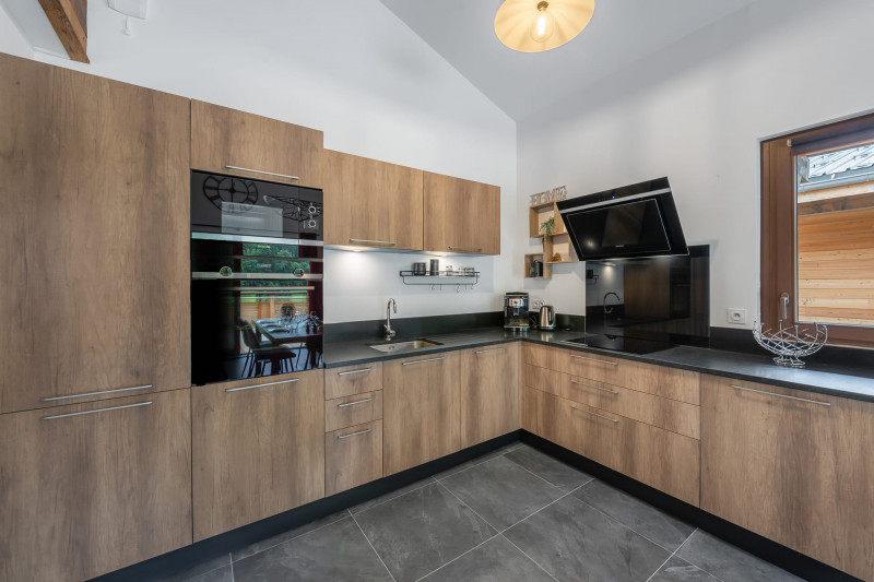 Quintessence Residence Apt 301 A, Kitchen, Accommodation Haute Savoie