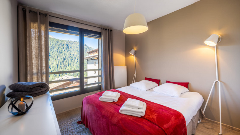 Résidence THE VIEW, 6 personnes, Châtel centre, Chambre, Location Ski