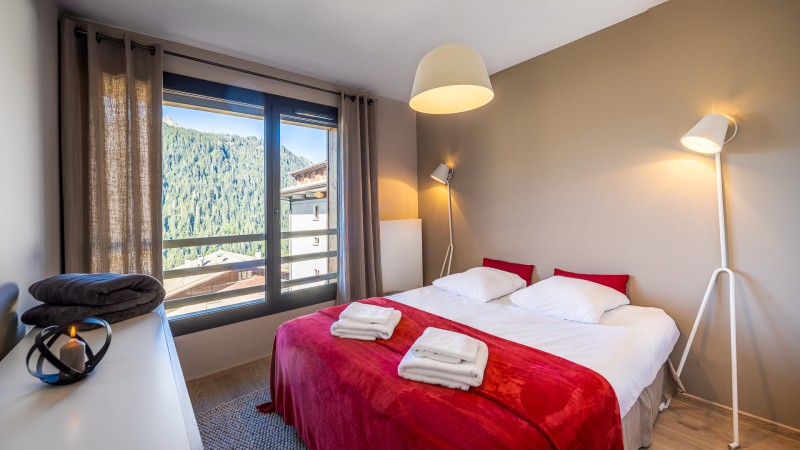 Résidence the VIEW, 6 personnes, Châtel, centre du village, chambre double