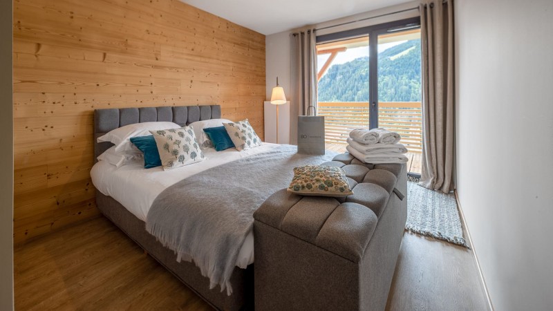 Résidence the VIEW, 6 personnes, Châtel, centre du village, chambre double, balcon