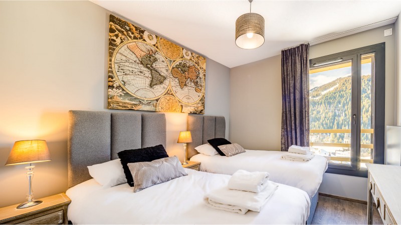 Résidence the VIEW, 6 personnes, Châtel, centre du village, chambre double, twin