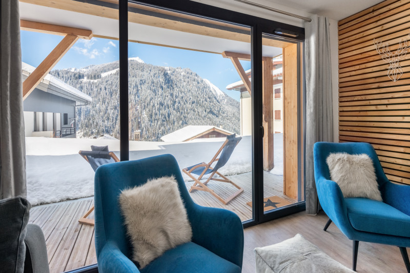 Résidence THE VIEW, 6 people, Châtel centre, Patio mountain view, Booking skiing area