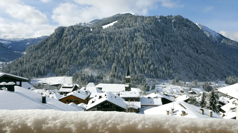 Résidence the View, Châtel centre, balcon, vue montagnes, village de châtel