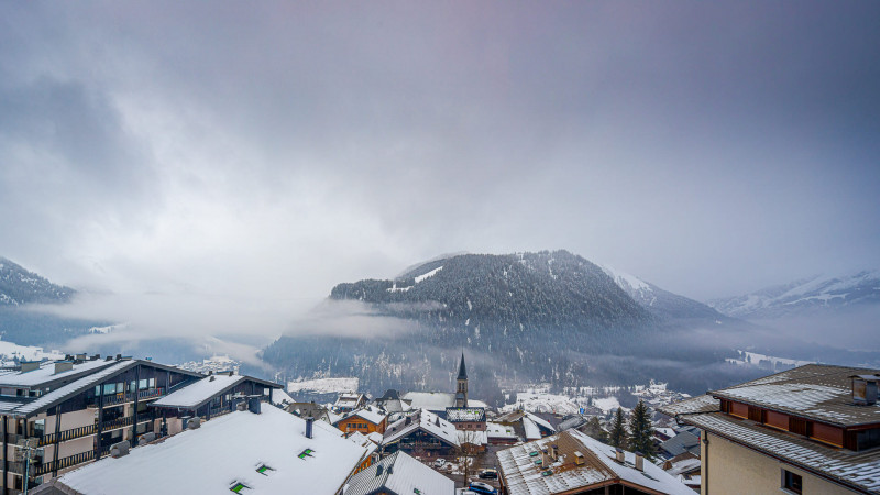 Résidence the View, Châtel centre, balcon, vue montagnes, village Mont de grange 74390