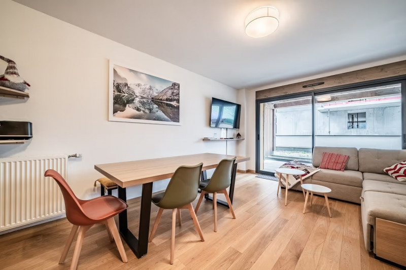 Les Soldanelles Apartments, Apt. 3B, Châtel, Living room, Hollydays 74