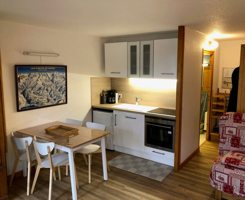 Studio le Chambron 17, Séjour et cuisine, Châtel Portes du Soleil