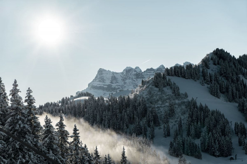 Christmas and new year holiday in Chatel, fresh snow