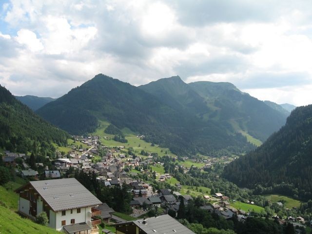 Vue depuis le balcon en été