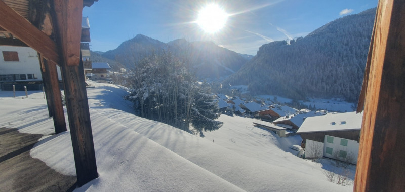 Terrace view, Châtel Les Portes du Soleil, mountain and snow vacations Terrace view, Châtel Les Portes du Soleil, mountain and snow vacations