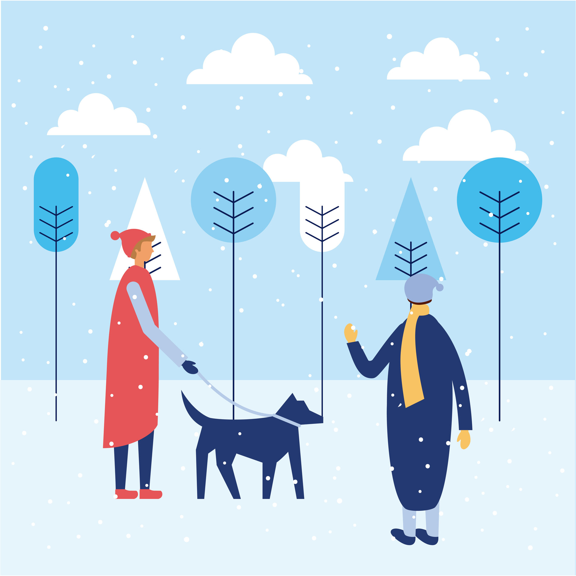 Partir en vacaces avec un chien à Châtel pendant l'hiver