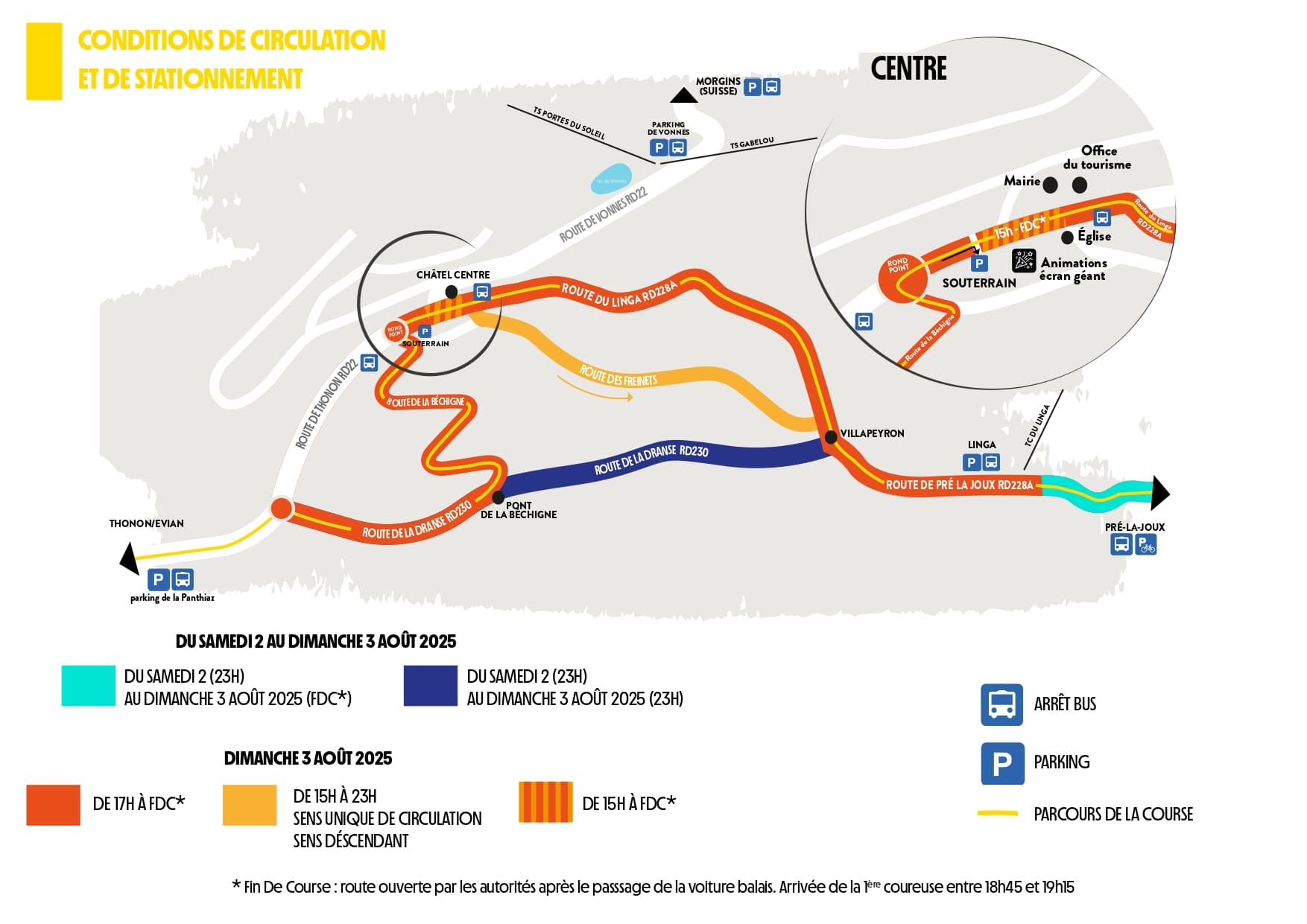 Châtel special TDF 2025 traffic plan page 3