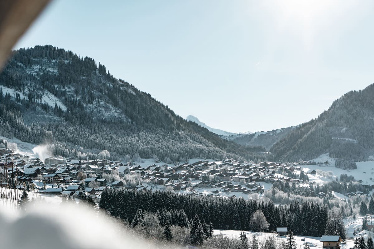 Vue sur le village depuis votre appartement à Châtel - Les Portes du Solel